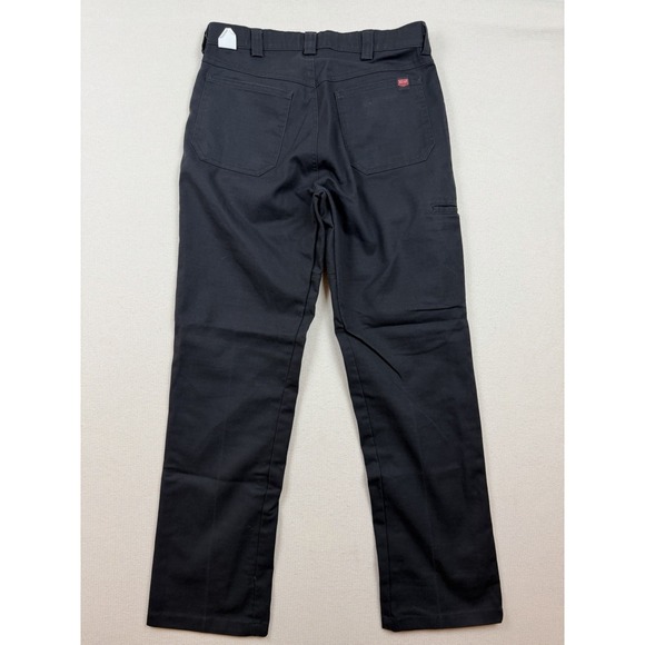 Red Kap Pants‎ 30X29 Black Workwear Uniform Straight Leg Pockets Mid-Rise - Picture 2 of 9